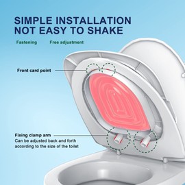 Cat Toilet Training Kit, Universal Reusable Cat Toilet Trainer, Cat Toilet Training System, Train Your Cat to Use The Toilet, Cat Toilet Training Seat Tool for Pet Cleaning(Pink)