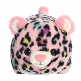 Aurora® Adorable Spudsters™ Priya Pink Leopard™ Stuffed Animal - Round Shape Makes for Comforting Cuddles - Perfect for Kids All Ages and Animal Loving Adults - 10.5 Inches