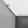 Orac Decor CX160 High Impact Polystyrene Crown Moulding, Primed White.