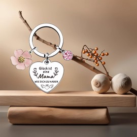 EFNHJF5 Gifts for Women, Girlfriend, Gifts for Mum, for Sisters, Keyring Gifts for Women, Inspirational Gifts for Girlfriend, Sister, Colleague, Wife and Mother, Glück Ist Eine Mama wie Dich zu Haben