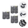 IWOWHERO 15 Pairs Manga Lash Clusters Pro Cosmetics False Lashes