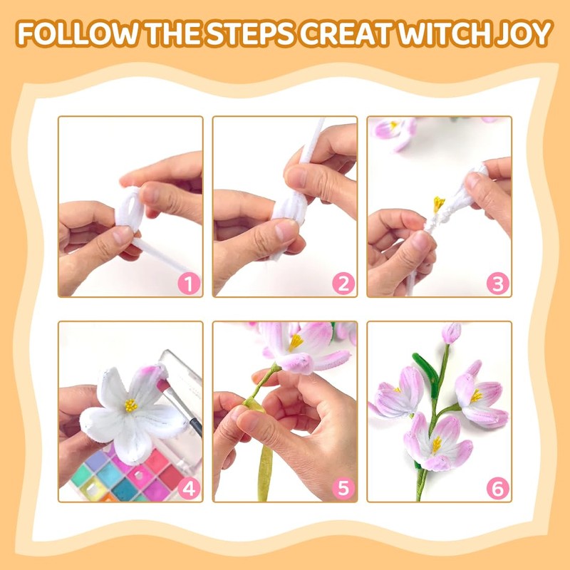 AIZANYU 1200pcs Pipe Cleaners Bulk. 24-Color Chenille Stems for Craft.