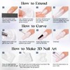 MIZHSE Solid Builder Gel, Aurora White 3D Gel Nail Art