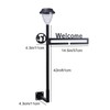 NIAVIS Wall Mounted Welcome Garden Flag Stand Holder with Solar