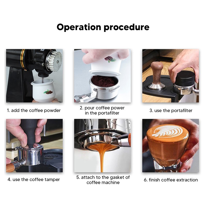 Coffee Dosing Cup Aluminum Alloy Coffee Making Machine Bean Grinder
