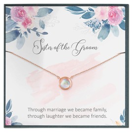 Sister of The Groom Wedding Gift from Bride to Sister in Law Gift to Sister in Law Necklace Gift Bonus Sister