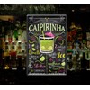 schilderkreis24 Tin Sign Cocktail Recipe "Caipirinha" Decorative Bar Kitchen Pub