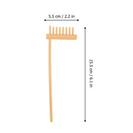 TOPPERFUN Zen Garden Rake Set for Desk Sand Tray Tools with Mini Rakes for Tabletop Meditation and Stress Relief Compact 6.1 Inch Hand Tools for DIY Sand Art