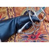 Leather Gauntlet BLACK (XX-small) Extra Extra Small Gloves Long Arm