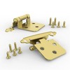 Chibery 10 Pack 1/2" Overlay Cabinet Hinges, Semi-Concealed Hinge, Cabinet