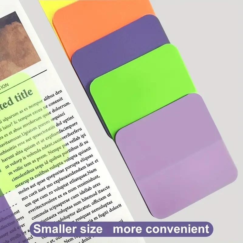 Transparent Sticky Note, 8 Counts/160 Sheets Square Waterproof Self Adhesive