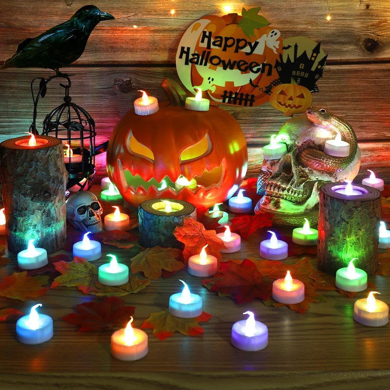 Topstone Color Changing Led Tealight Candles with Remote Control and