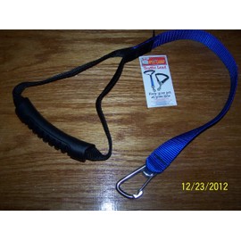 Traffic Lead, Stainless Steel w/ Rubber Handle - 24" - Black - Lead for Big Dogs!