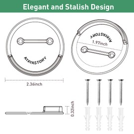 Shower Curtain Rod Holder 2 Pack, Adhesive Shower Rod Tension Retainer for Wall, Heat Resistant, Waterproof, No Drilling, Easy to Install, Transparent(Shower Curtain Rod Not Included)