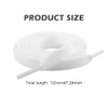 POHOVE 2 Pack Premium White Shoelaces, Heavy Duty Cotton Laces