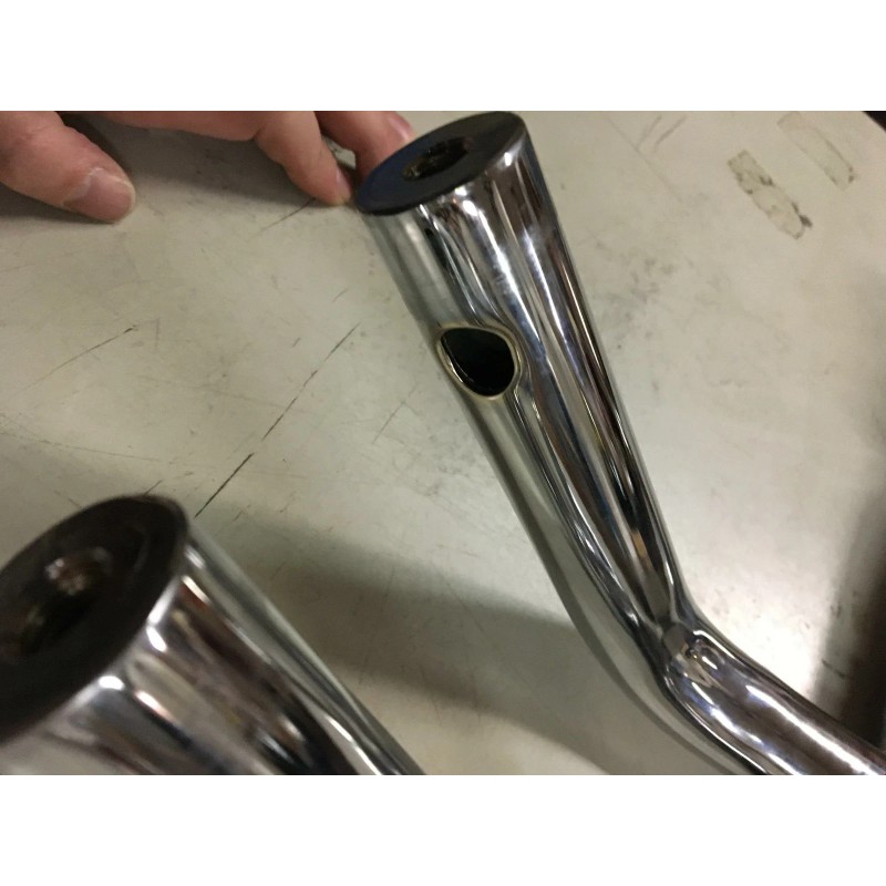 EMGO 10" Rise T Bars Drag Handlebars 1 1/4 Fat