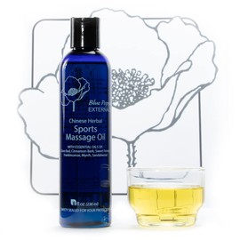 Chinese Herbal Sports Massage Oil (8 Fl Oz) - Blue Poppy