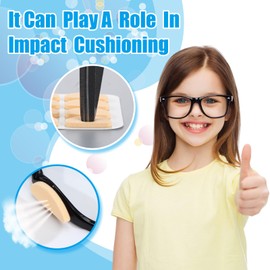 Heclia 72 Pairs Universal Eyeglass Nose Pads Thick Soft Silicone Cushion Replacement Pads for Glasses Sunglasses Pressure Pain from Reading Computer Gaming Comfortable Nose Grips for All-Day Wear