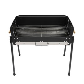 FTUREPAC Barbecue Charcoal Grill Stainless Steel Folding Portable BBQ Tool Kits for Outdoor Cooking Camping Hiking Picnics Tailgating Backpacking or Any Outdoor Event