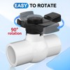 Boltigen 2 inch PVC Ball Valve, 2Pack Slip Full Flow