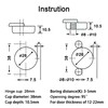 Kimdot 2 Pack 26mm Mini Cup Hinge for Billy Cabinet,