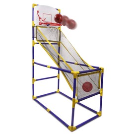 Point Games The Boomer Basketball Hoop Game, Indoor or Outdoor Arcade Sport Toy, Easy to Install, Fun and Entertaining for All Ages