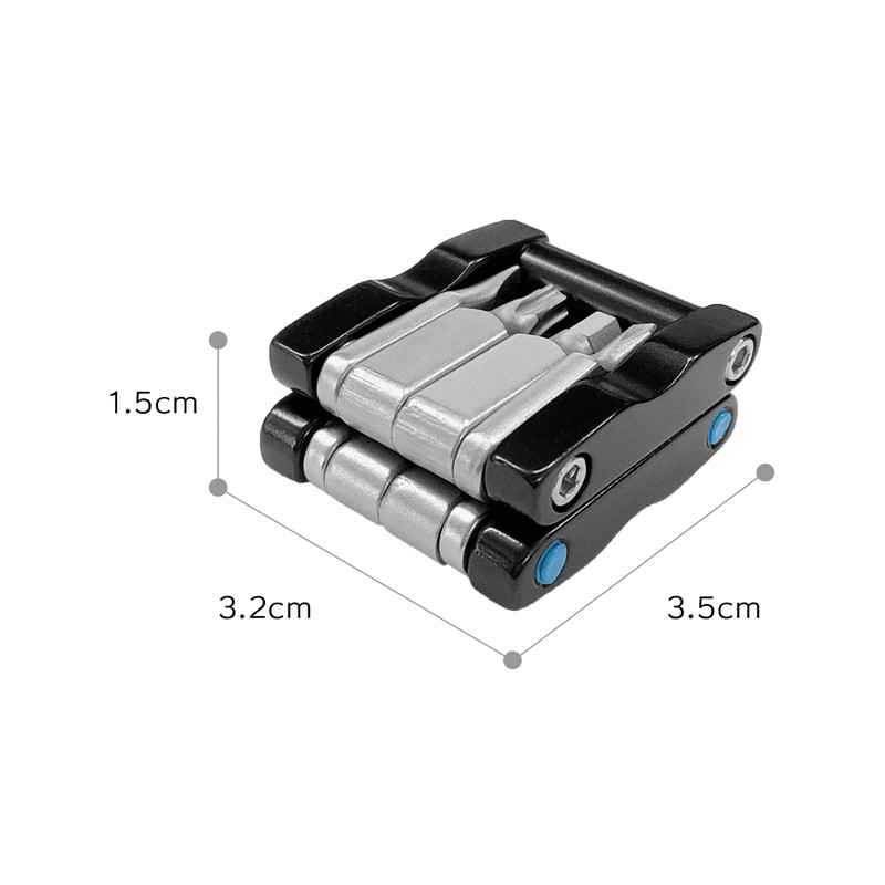 DLIFE Folding Compact Tool, 8 Basic 8 Functions Bicycle