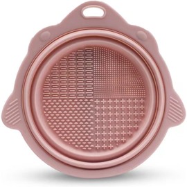 MR LION-Alfombrilla de limpieza para brochas de maquillaje, alfombrilla de silicona para limpieza de brochas de maquillaje, herramienta de lavado portátil, limpiador de brochas cosméticas con ventosa