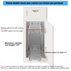 DINDON Pull Out Cabinet Organizer (7-1/2" W x 21-1/2"D), Cabinet