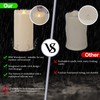 7LinRay 4" x 10" Large Outdoor Flameless Candle with Remote