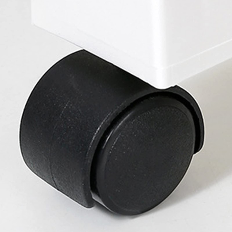 Naroote Movable Bookshelf Large Capacity Rotatable Removable Plastic Practical Rolling