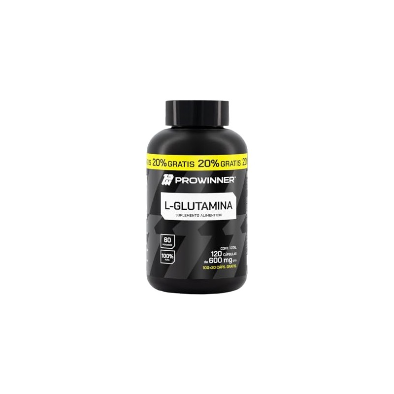 Prowinner Glutamina Suplemento Alimenticio 100 Pura Antioxidante Post Workout 120