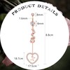 Drperfect 14G Belly Button Ring Dangle with Initials for Women