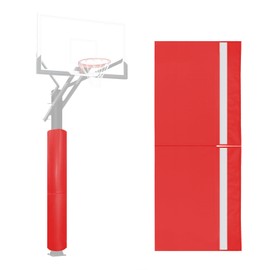VANCL Basketball Goal Pole Pad Red– 6FT Tall, 2" Thick Foam Padding Full Wrap Around– Fits 3x3 Round Posts – Waterproof, Durable Outdoor/Indoor Use