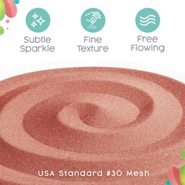 Sandsational Sparkle Coral Reef Unity Sand, 1 LB (16 oz), Colored Sand for Weddings, Vase Filler, Home Décor, Craft Sand, and More