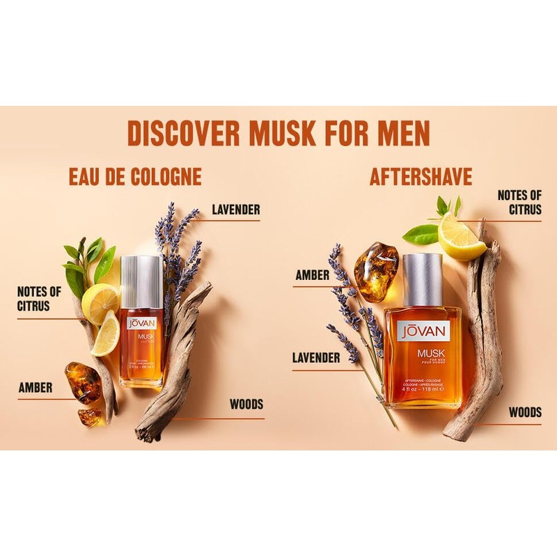 Jovan Musk for Men Aftershave 8 fl oz (Pack of