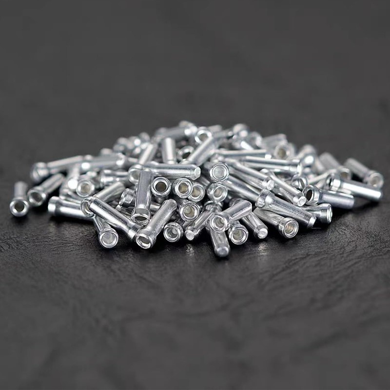Tsathoggua 100 PCS Bike Brake Cable Ends - Durable Aluminum