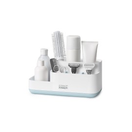 Joseph Joseph 70504 EasyStore Bathroom Storage Organizer Caddy Countertop, Blue 11.9 x 11.6 x 24.9 cm