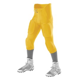 Alleson Athletic Boys' Youth Integrated Football Pant, Gold, XX-Large