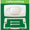 LIV Push Plate for Isosan Flush-Mounted Cistern with Single Flush,