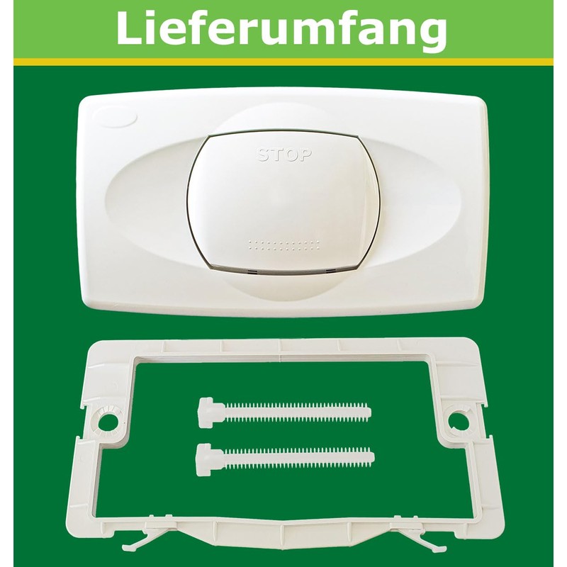 LIV Push Plate for Isosan Flush-Mounted Cistern with Single Flush,