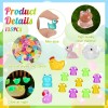 Ggstddup 135 PCS Luminous Mini Resin Ducks Tiny Glow in