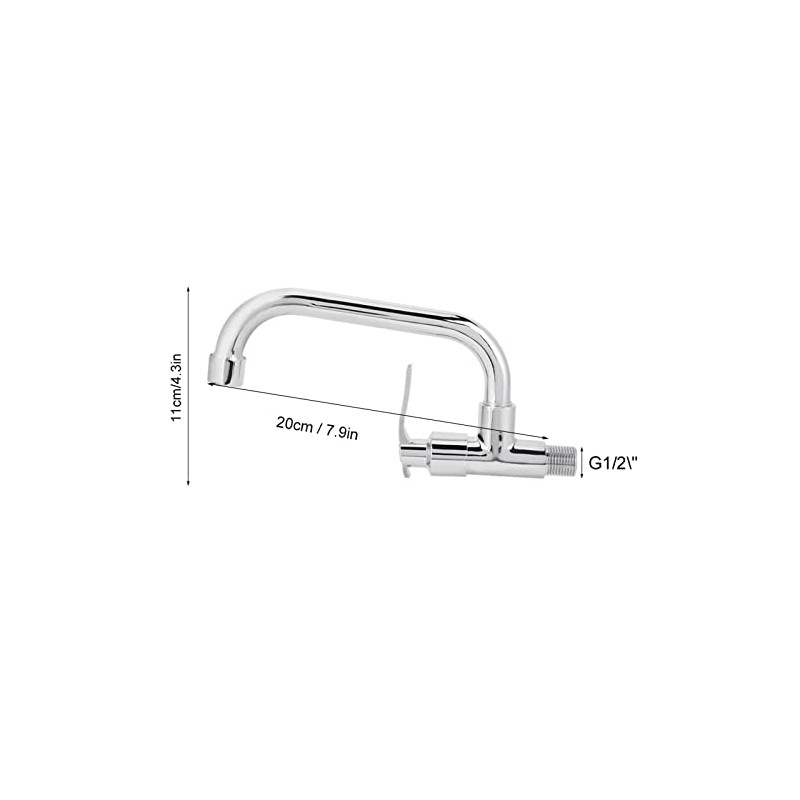 G1/2 Inch Kitchen Tap Wall Mounted Single Cold Water Tap