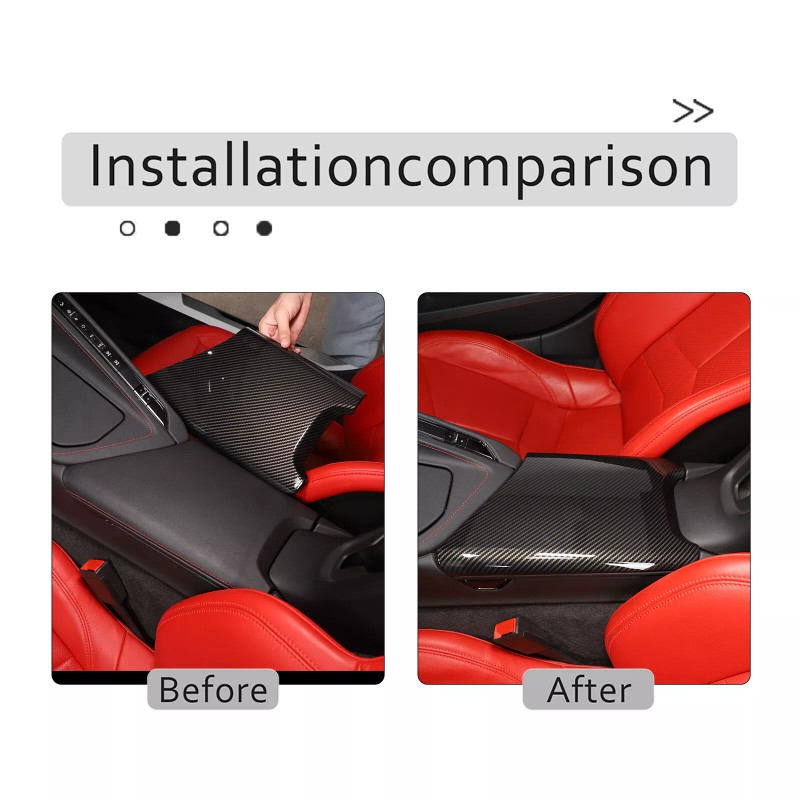 autopart2021 For C8 Corvette Stingray 20-25 Carbon Fiber ABS Console
