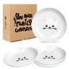 TRUVIC 4 Pack Ceramic Cat Food Bowls, 5.9 Inch Ceramic