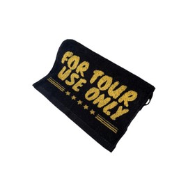 Snappi Co® Premium Golf Towel for Tour Use Only | Black & Gold | 100% Cotton | 30cm x 80cm | Professional Grade Performance and Durability | Ideal for Clubs, Balls & Hands