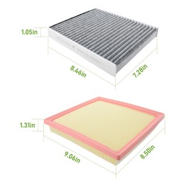 72880-FL500 16546-AA16A Engine & Cabin Air Filter Fit for Subaru Ascent Impreza Crosstrek Outback 2017-2023