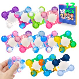 12 PCS Fidget Spinners Sensory Fidget Toys Party Bag Fillers Easter Gifts for Kids Adults Stress Relief Hand Spinner