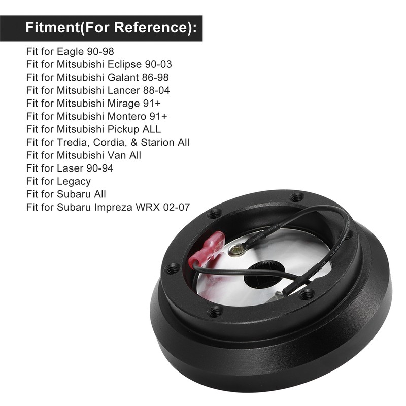 Steering Wheel Quick Release Hub Adapter 6 Holes Fit for