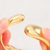 JJDreams Women's bangle, golden drop design bangle, large water drop